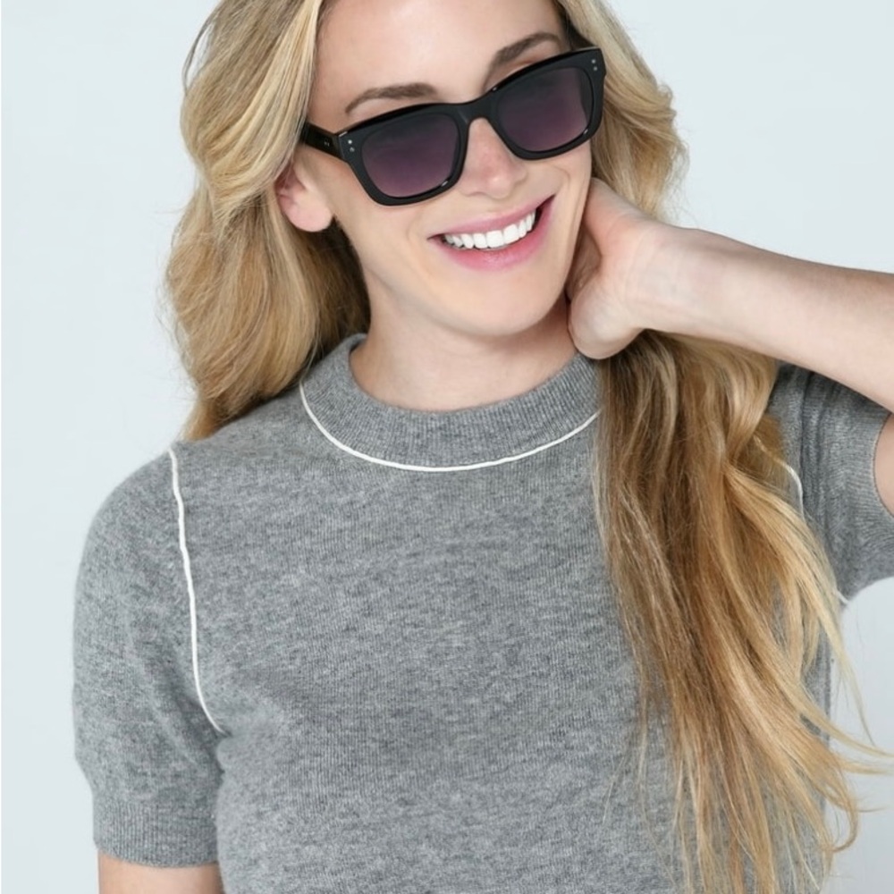 Foster Grant Premium Women's Square Sunglasses, Black